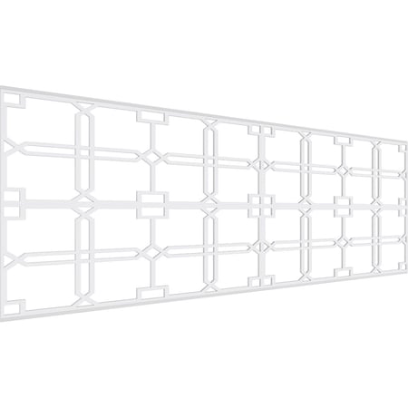 Ekena Millwork Set of Four Panels for 94 1/2"W x 32 1/4"H Englewood Fretwork Wainscot Wall Paneling WPKP16X01X47EWD